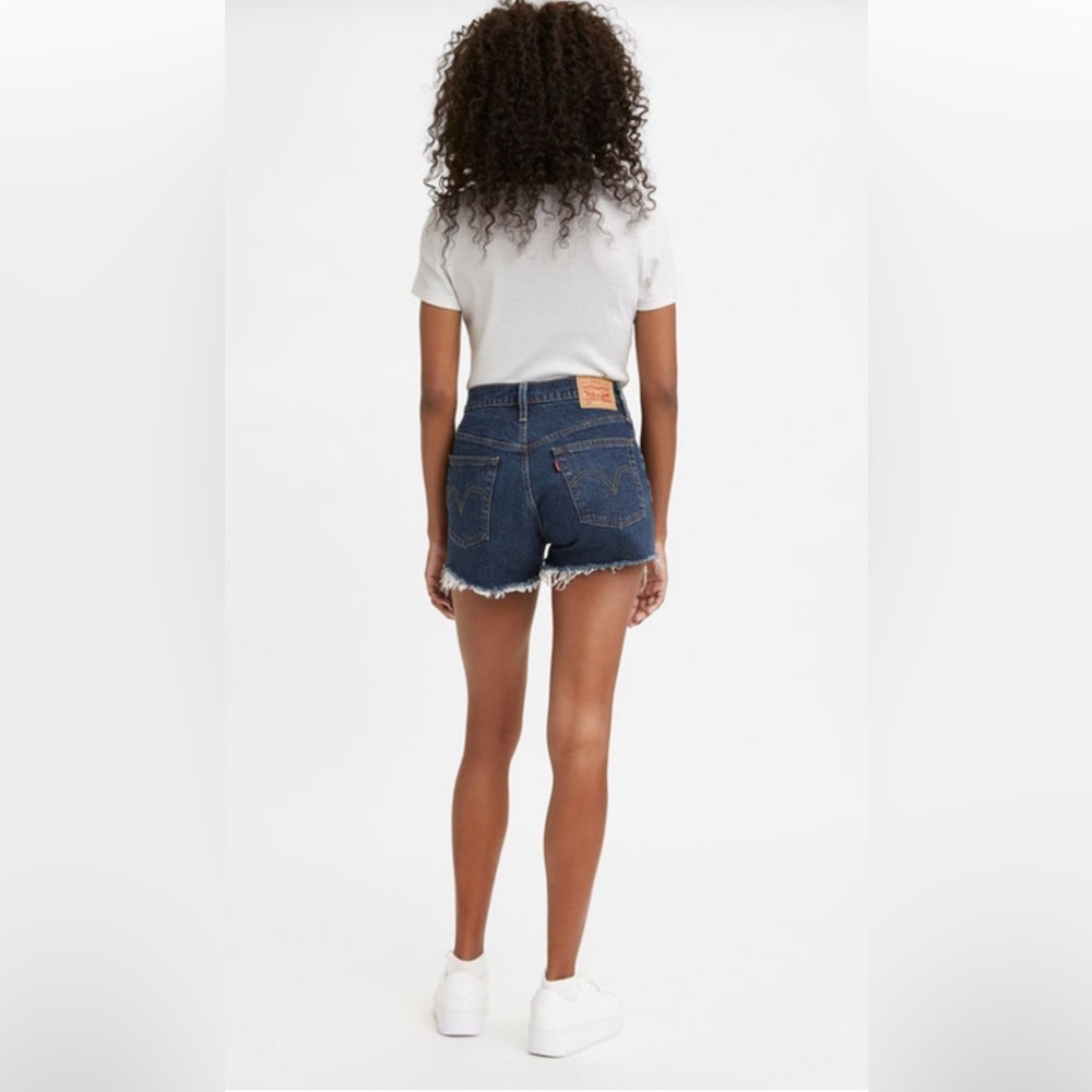 Levi’s 501 cutoff button fly jean shorts 25 denim high rise Salsa Shaker - Picture 10 of 10